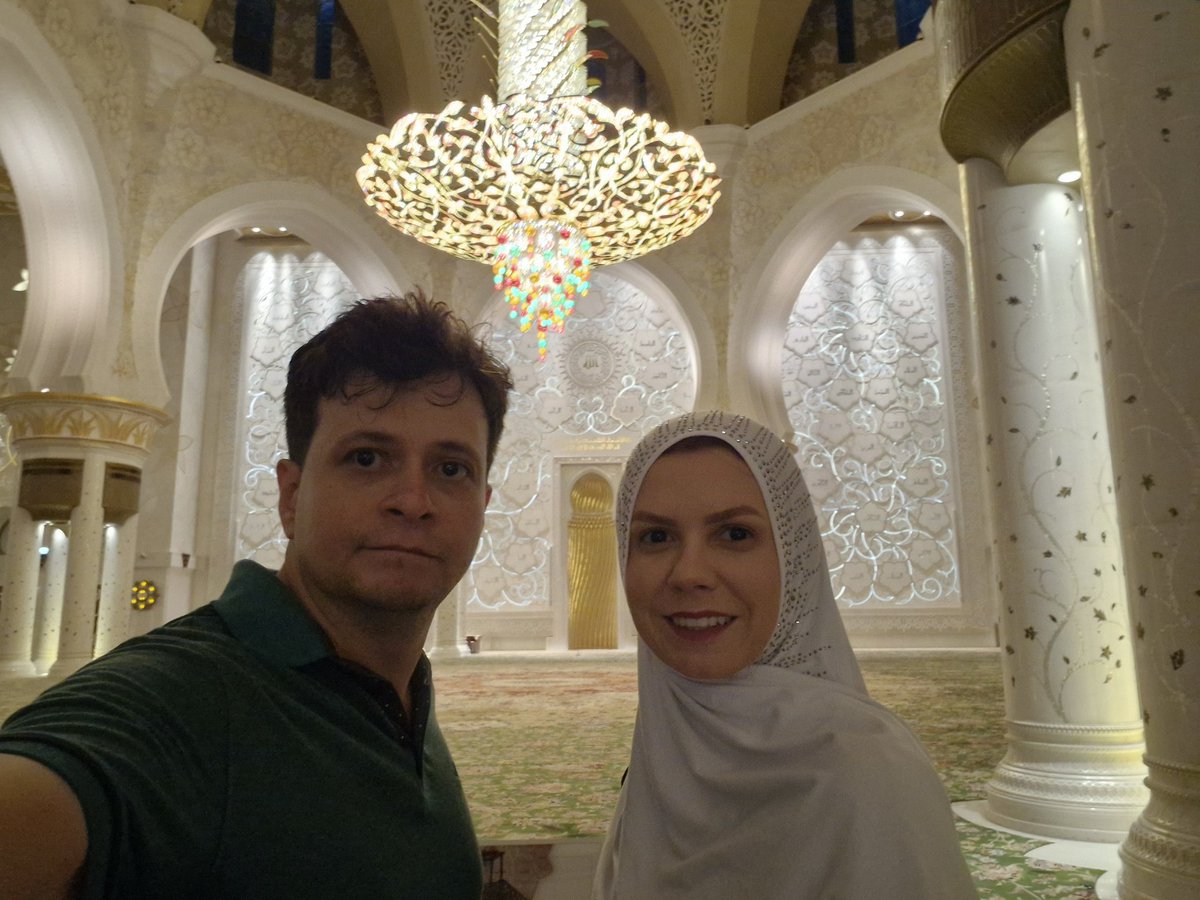 Enjoying in Abu Dhabi with the love of my life.