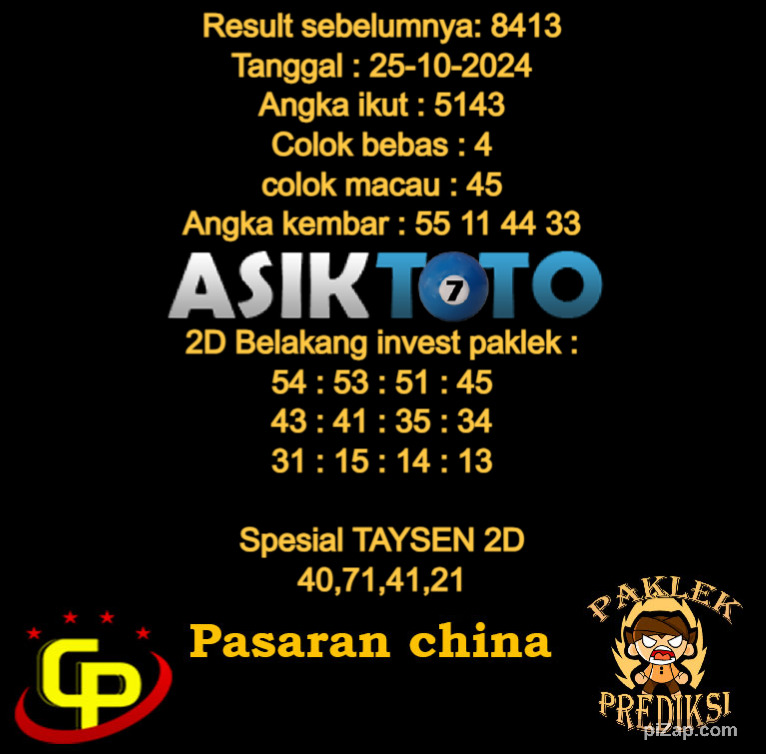 paklekmaster112's tweet photo. Prediksi sdy , Prediksi hk , Prediksi kamboja, Prediksi China, angka jitu hk dari paklek prediksi

Grup Gratis : https://t.co/TK7J5sIfzK
Daftar Situs Rekomendasi Ada Prize 1 2 3
Link : https://t.co/oaNxvKnZQQ

Siang Sritex Pagii #MakinManTAB Gaga Mavs https://t.co/GIUaijWsSa