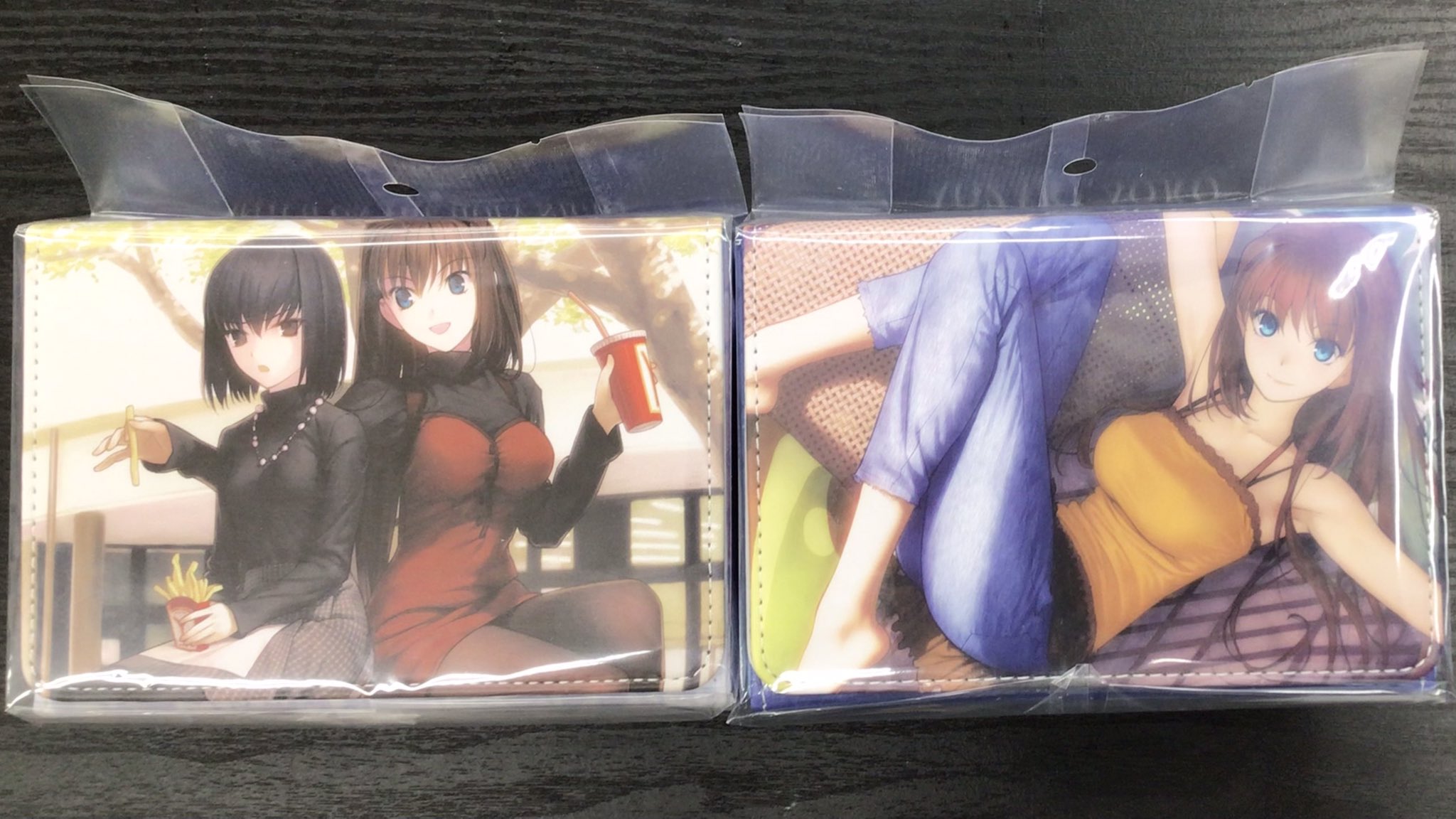 合皮製デッキケースW 万能ラバーマットスリム 魔法使いの夜 合皮製