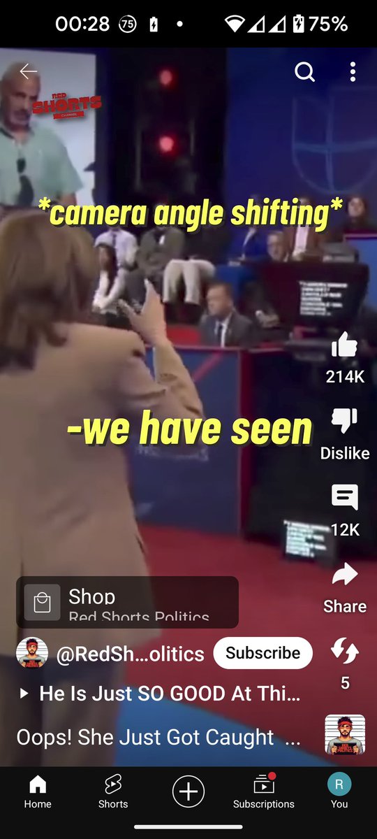 Look at Kamala answering questions at a town hall.

Note the teleprompter she is reading? She evidently can't remember the answers she was coached in and has to read them