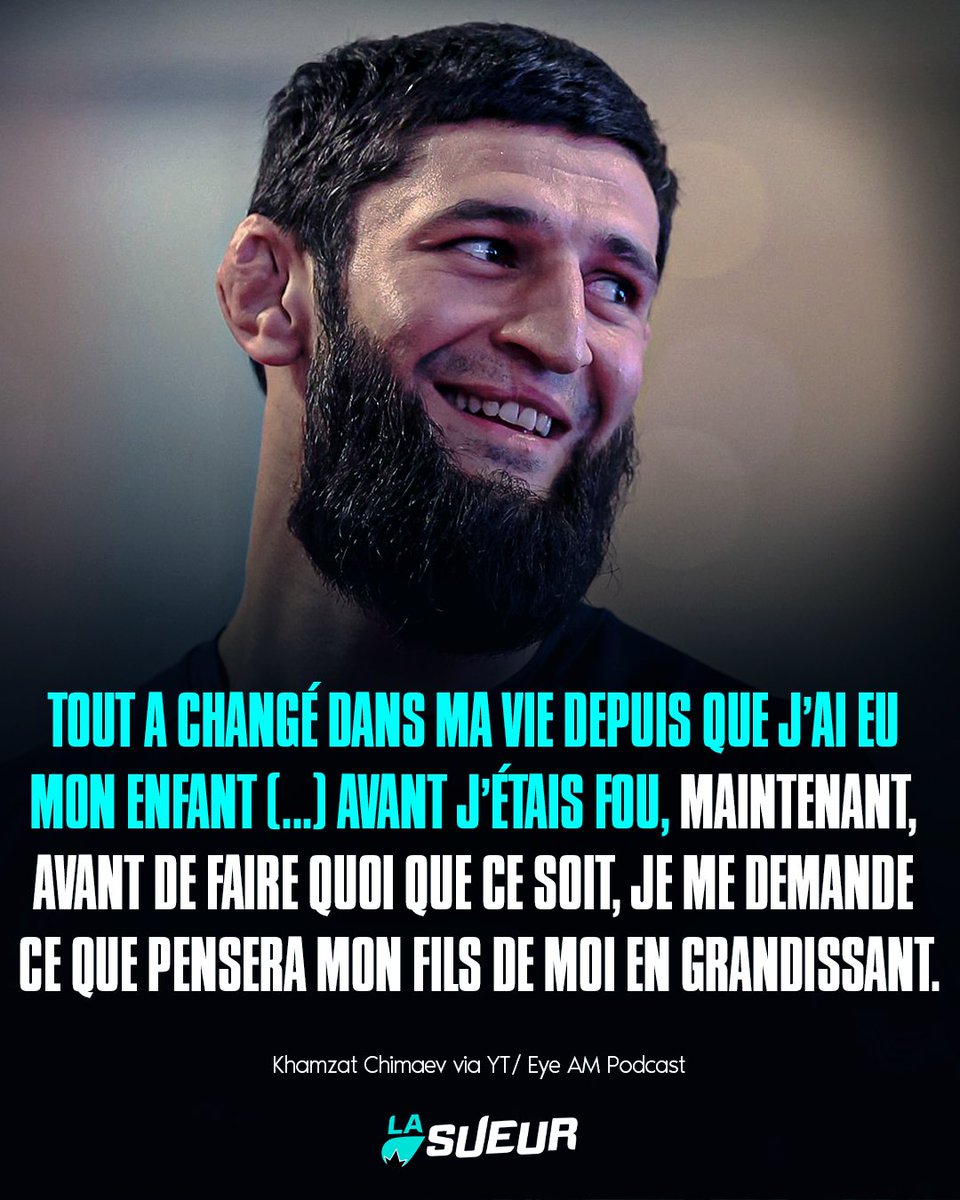 LaSueur_off's tweet photo. Khamzat Chimaev parle de son fils qui a changé sa vie. ❤️ https://t.co/grzlosYq7g