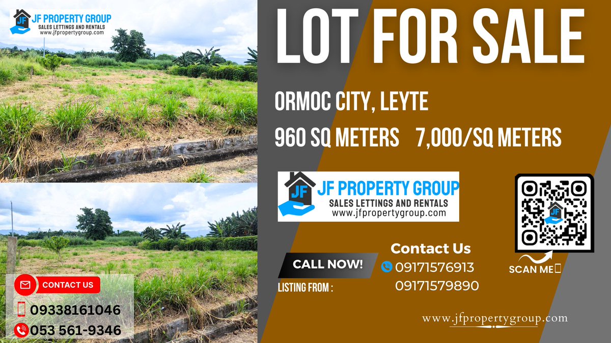 PropertyJf's tweet photo. Lot for Sale in High-End Subdivision, Ormoc City
Build your dream home in this exclusive high-end subdivision in Ormoc City! This premium 960 sq.m highland lot offers breathtaking mountain views, and if you build a two-story home, you’ll also enjoy stunning sea views! https://t.co/raWzlvubz9