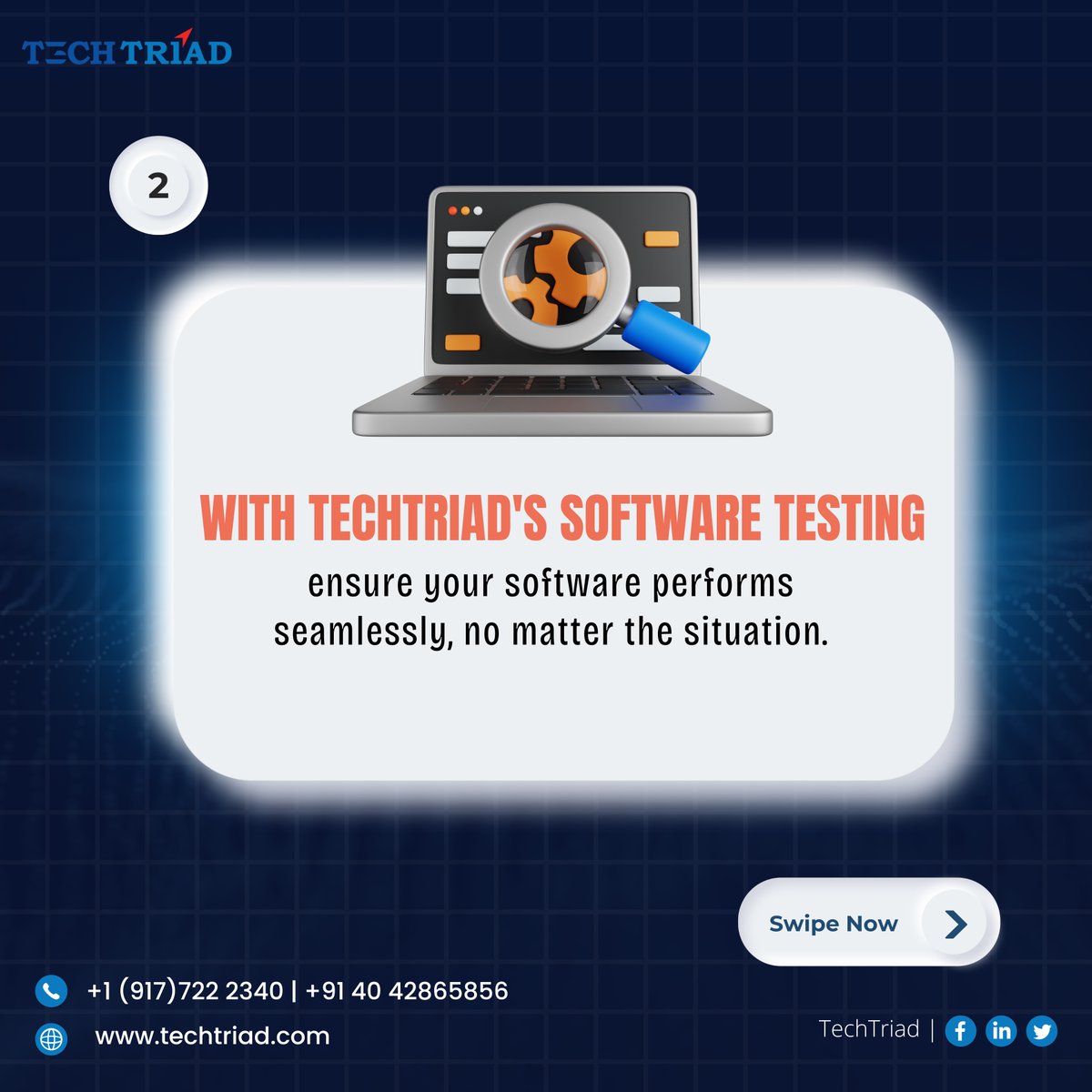 InfoTechtriad's tweet image. With TechTriad's Validation Testing, we ensure your software delivers peak performance under any conditions, protecting against vulnerabilities and ensuring reliability.
🔗 Learn more: techtriad.com/services/softw…
#ValidationTesting #SoftwareQuality #TechTriad #DigitalSolutions