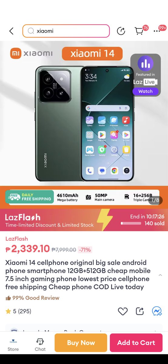 JerryPublic's tweet photo. 140 people already scammed for sure but this has been going on for years @LazadaPH @asklazadaph what a shame. I keep posting here whenever I can but years later still the same. Xiaomi 14 for 2k pesos? But you have not detected fraud? https://t.co/nTzc187Bdk
