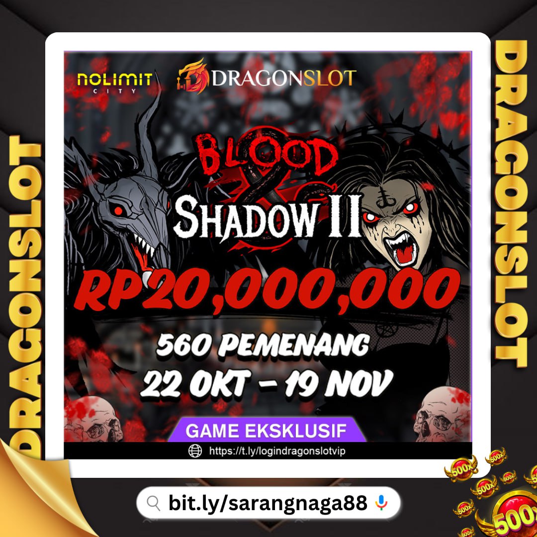 riskajuliap's tweet photo. DRAGONSLOT Situs Game Online Terpercaya, Terlengkap, dan Terbaik di Indonesia 

DRAGONSLOT X NOT LIMIT CITY " BLOOD SHADOW II " yang berlangsung dari tanggal 22 OKTOBER 2024 Sampai dengan 19 NOVEMBER 2024

Segera Kunjungi Website :
https://t.co/JMTWJJZpab https://t.co/L9FdstYODm
