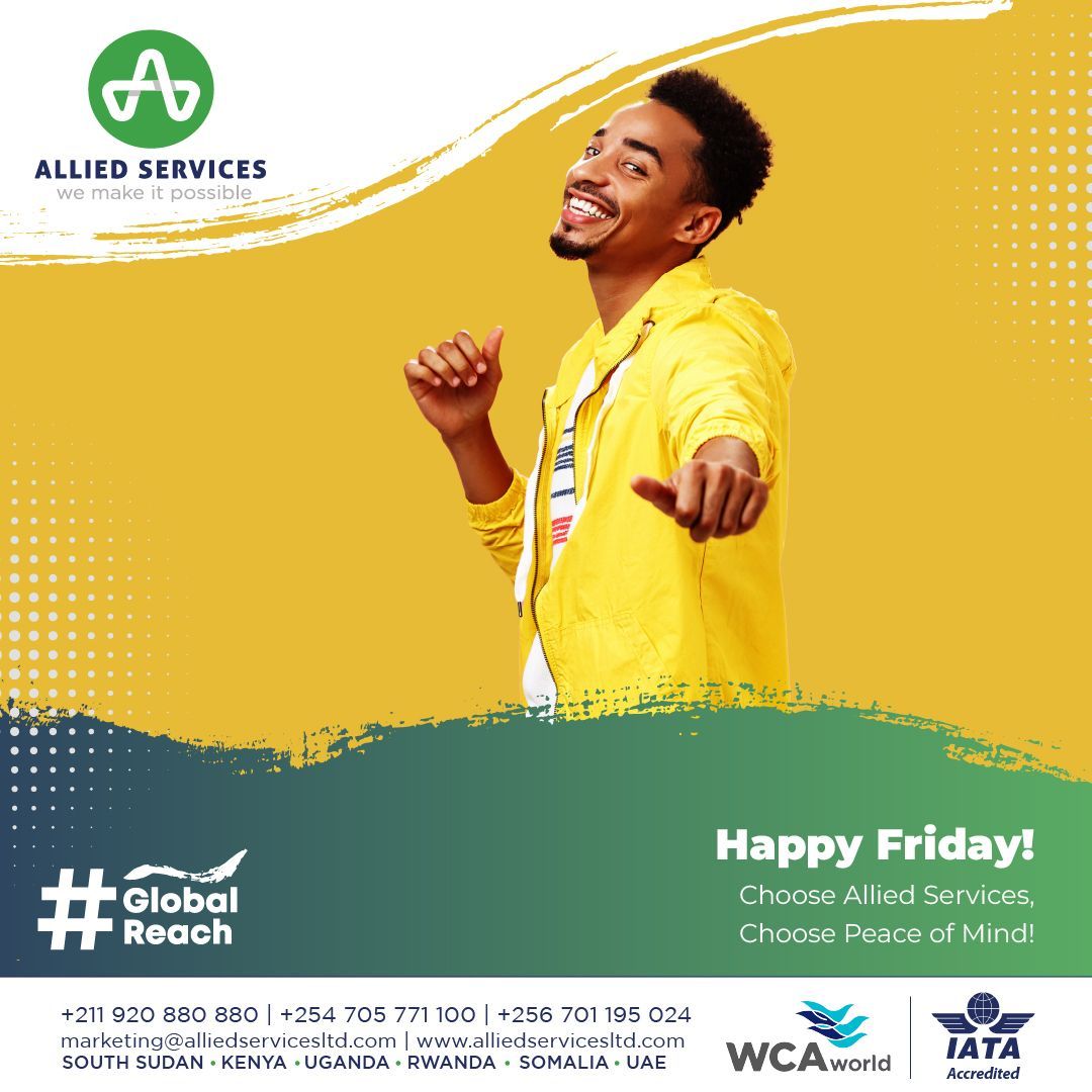 Allied_EAfrica's tweet photo. Relax and enjoy the weekend! We'll handle your deliveries.
Get to know us- https://t.co/FBxC7ZHMc5
#WeMakeItPossible #Shipping #Logistics #Transport #supplychain #freight #cargo #logisticscompany #delivery #export #warehouse #import #courier #HappyFriday #weekend https://t.co/ZyYQma58zi