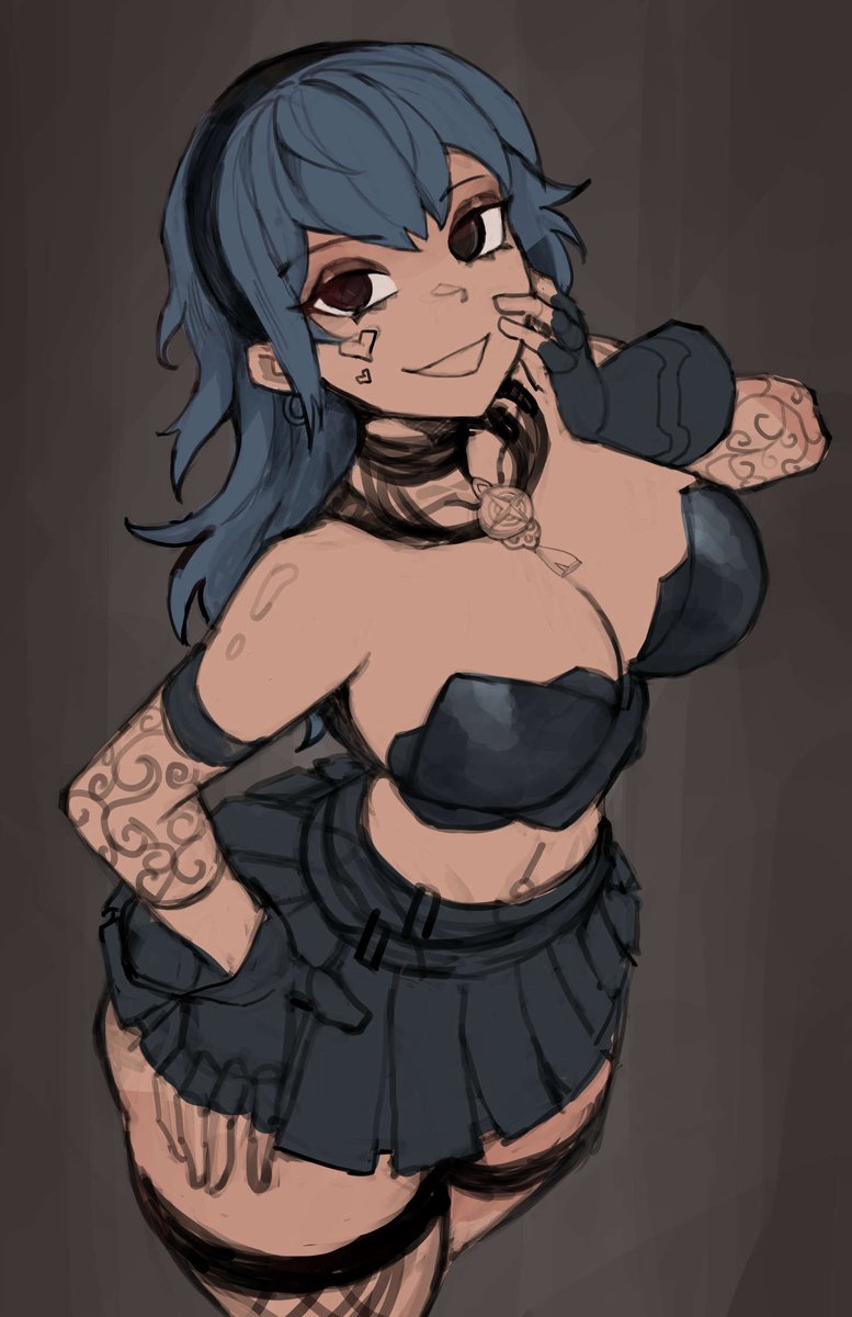 Saiykik's tweet photo. Emo Byleth WIP FLATS https://t.co/OAVH9wbuZ3