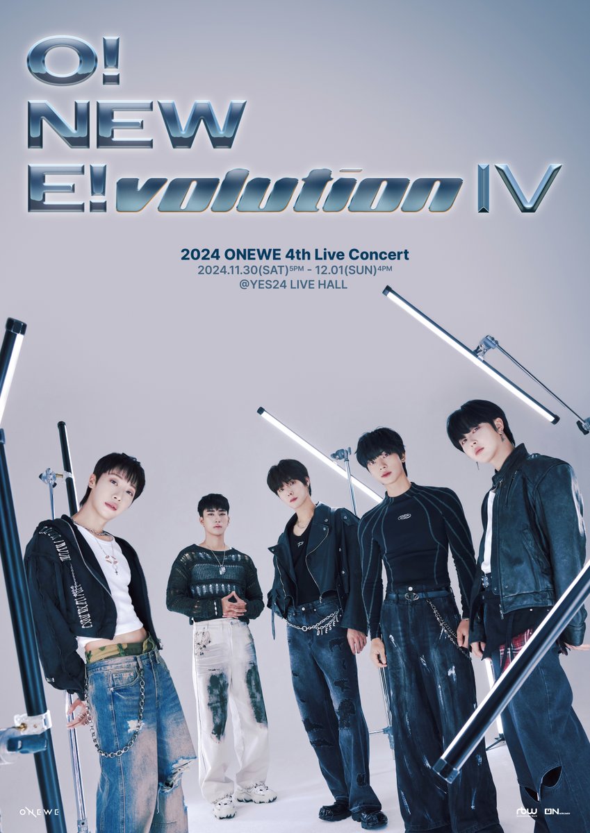 [#ONEWE]

ONEWE 4th Live Concert
'O! NEW E!volution IV’

📍 공연 일정
✔ 241130 (토) 17시 (KST) / 
241201 (일) 16시 (KST) 

📍 진행 장소
✔ YES24 LIVE HALL

📍 상세 안내
🔗 onewe.co.kr/community/boar…

#원위 #ONEWE_4th_Live_Concert
#O_NEW_Evolution