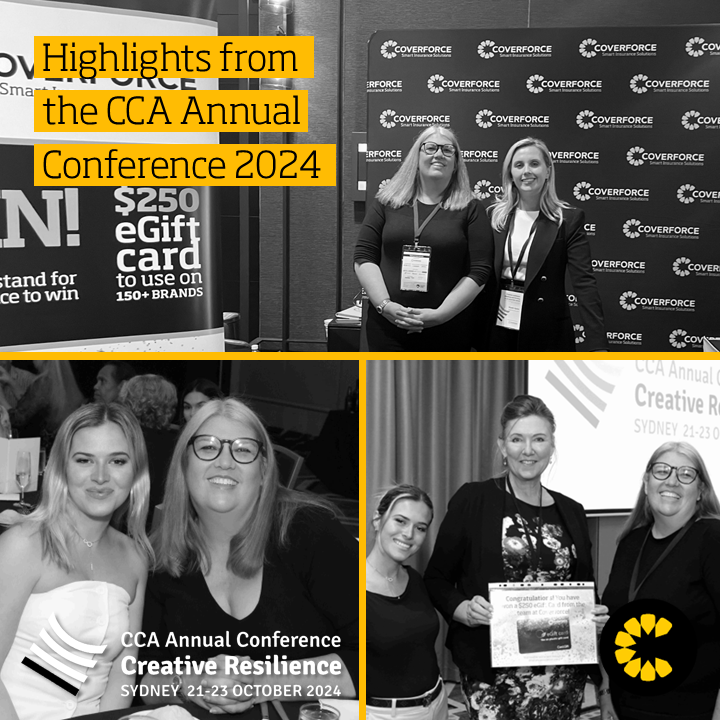 coverforce's tweet image. Our team had a great time at the 2024 #CCA Annual Conference: Creative Resilience!  Well done, @ccollegesaust, for hosting such a great event. Congratulations to Judy Ravell from Atwea College for winning the digital gift card. 
#Coverforce #CCA #CommunityCollegesAustralia