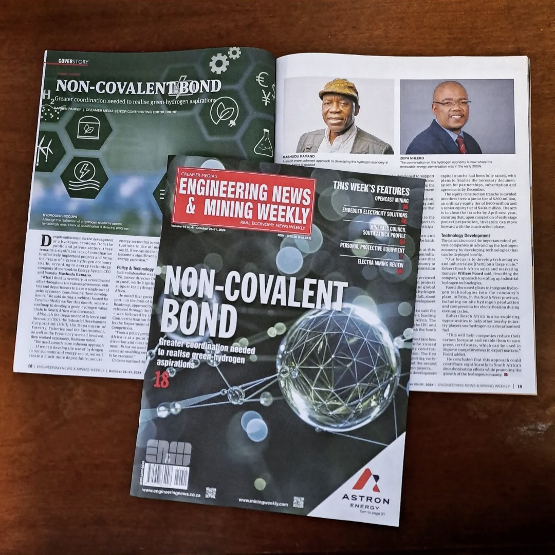 PolityZA's tweet image. The Oct 25-31 edition of @engNewsZA &amp;amp; @MiningWeekly explores improved coordination in South Africa’s green hydrogen economy, plus features on Opencast Mining, Embedded Electricity Solutions, PPE, and Electra Mining Review.

#EngineeringNews #MiningWeekly #Hydrogen #GreenHydrogen