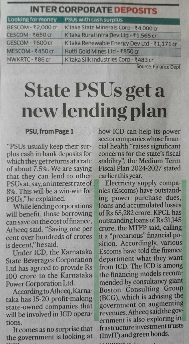 murali772's tweet photo. What an idea, SirJi? But, what if the the state #PSU's are perennially massive loss-making, like the #Escoms? Given all of that, the most obvious solution would have been to follow the most successful & equitable Delhi power supply PPP model (check @ https://t.co/0ZXYjjlDMb) - who or what is holding it up?🤔 - @lkatheeq @thekjgeorge @CMofKarnataka🙏