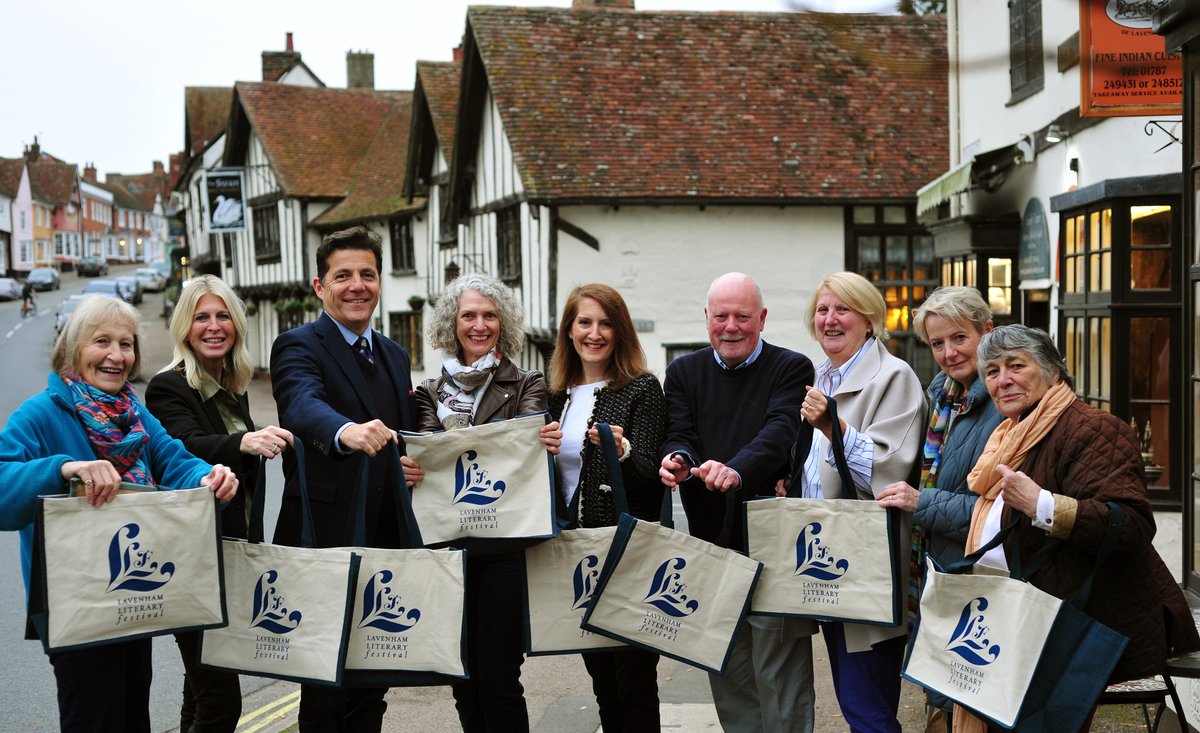 The Lavenham Literary Festival organisers are lining up to prepare for the Big Event next weekend 1-3 November. Come and grab a bag and a  programme from the Litfest  table at the Lavenham Farmers' Market  10am-1.30pm this Sunday 27 October at Lavenham village hall.