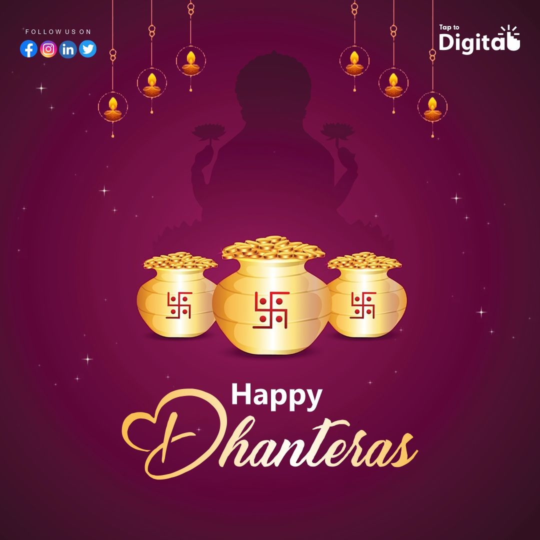 taptodigital's tweet photo. Happy Dhanteras! ✨ Wishing you prosperity and happiness. 🎉🎊🤩

#HappyDhanteras #Dhanteras2024 #FestiveVibes #TapToDigital https://t.co/qp5DAfXUx0