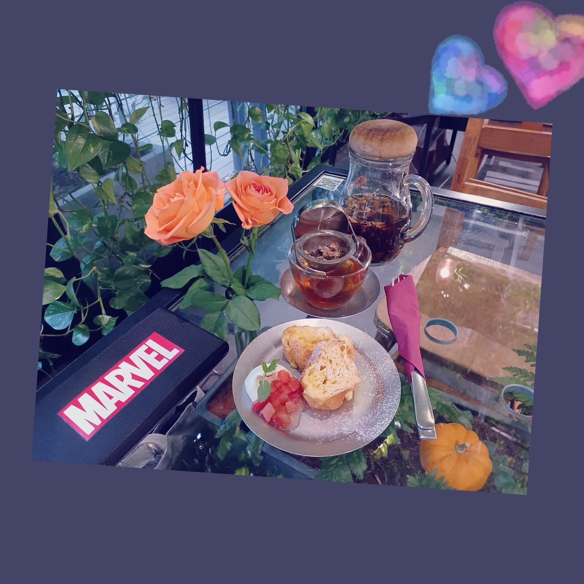 pyonpyon1018's tweet photo. 今日は、表参道でお茶したんだけど、まさかの薔薇の色がハルくんカラーだったの！
生写真もってくるの忘れた（泣）
あー、運命感じたー!
#超特急 
#柏木悠 https://t.co/gkZt7nQuBB