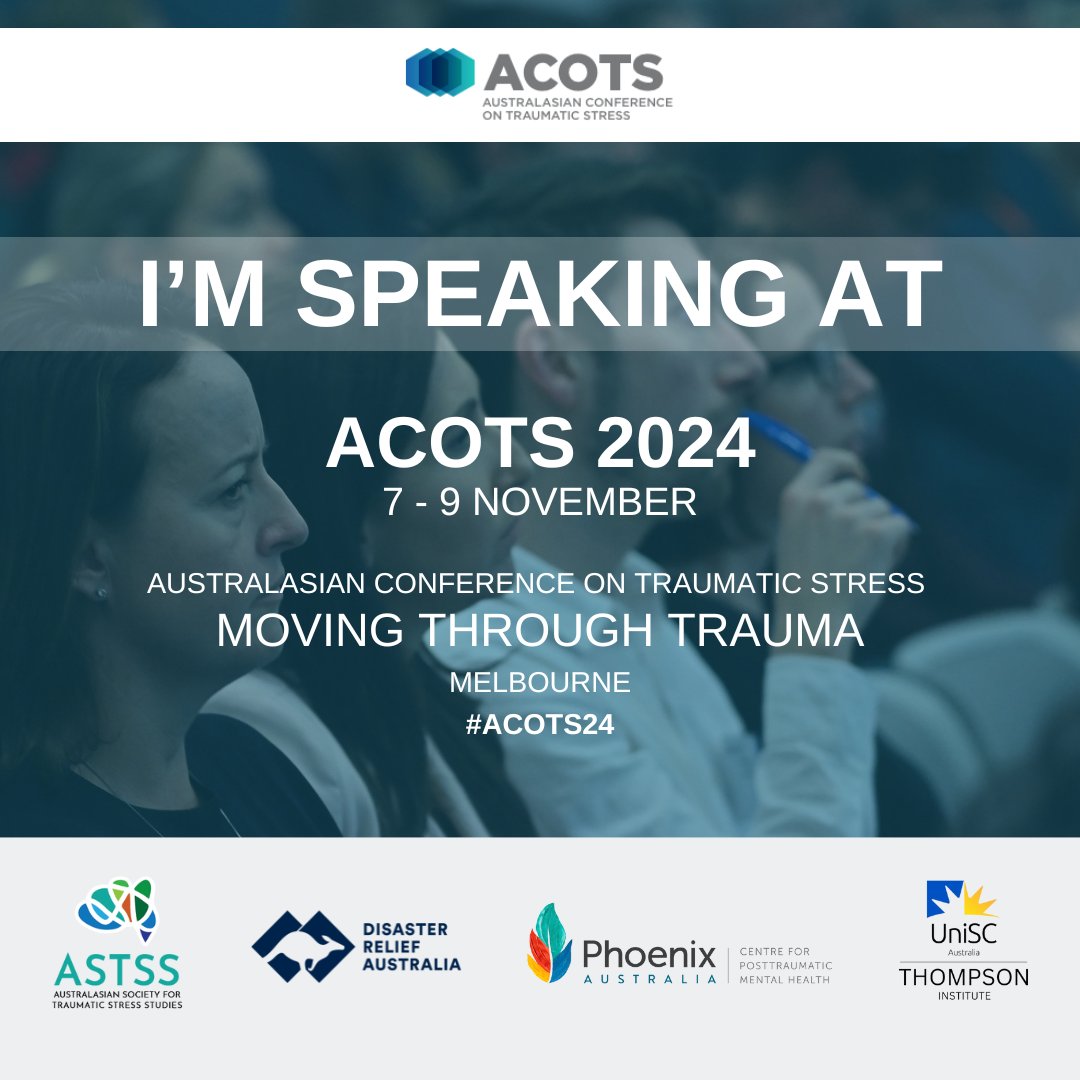 ChiaraMastro18's tweet image. I&apos;m excited to share I&apos;ll be speaking at ACOTS next month with @mckeon_grace, @_TheaBaker and @rezarostami1968 in our symposium, &apos;Moving through trauma: perspectives on physical activity promotion&apos;.

@Acots2024