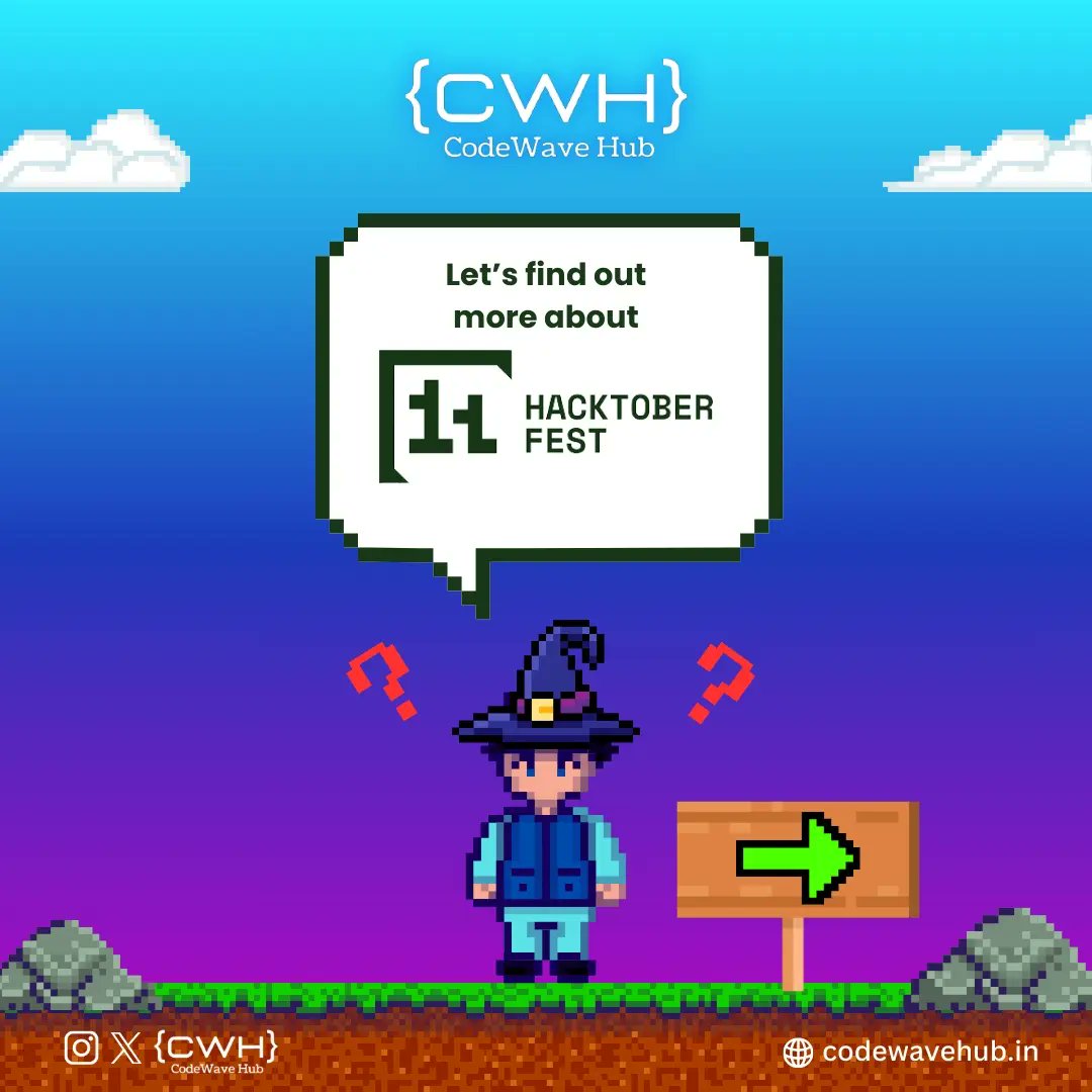 codewavehub's tweet image. Wondering what #hacktoberfest is all about? 🤷🏻‍♂️🤷🏻‍♀️
•
Check out the details in our post to learn about open source and join the global community!
• 
•
#hacktoberfest #codewavehub #opensource #hyderabad #techevent #community