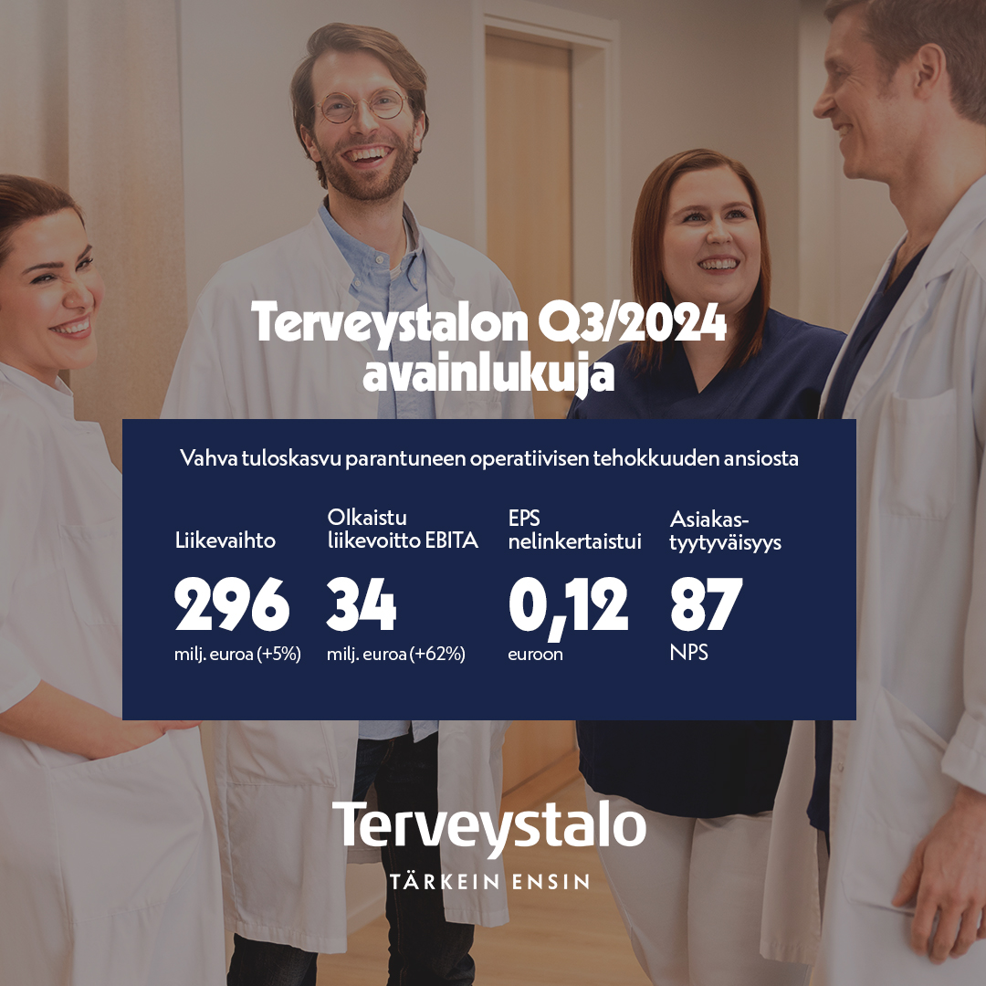 Terveystalon osavuosikatsaus tammi–syyskuu 2024: Vahva tuloskasvu parantuneen operatiivisen tehokkuuden ansiosta. 

Lue lisää tulostiedotteestamme: news.alertir.com/terveystalo/fi… #terveystalo #Q3_2024