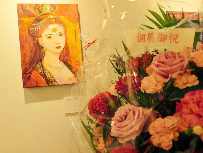 とても嬉しいので美女たちに花を添えて撮っちゃう #悠風の記憶・凪  #美人画 
