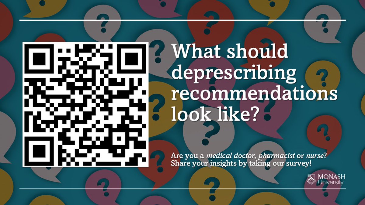 Australian Deprescribing Network (ADeN) (@deprescribeau) on Twitter photo ๐ฉบCalling all medical doctors, pharmacists, and nurses!
๐What should deprescribing recommendations look like?
๐ฉโโ๏ธShare your thoughts and help shape the future of healthcare: tinyurl.com/deprescribingrโฆ
<a href="/deprescribing/">deprescribing.org</a> <a href="/DeprescribeNet/">CADeN</a> <a href="/DeprescribeUS/">US Deprescribing Research Network (USDeN)</a> <a href="/NDeprescribing/">NERDeprescribing</a> <a href="/EDeprescribeN/">EDeN Deprescribing Network</a> ๐ฉบCalling all medical doctors, pharmacists, and nurses!
๐What should deprescribing recommendations look like?
๐ฉโโ๏ธShare your thoughts and help shape the future of healthcare: tinyurl.com/deprescribingrโฆ
<a href="/deprescribing/">deprescribing.org</a> <a href="/DeprescribeNet/">CADeN</a> <a href="/DeprescribeUS/">US Deprescribing Research Network (USDeN)</a> <a href="/NDeprescribing/">NERDeprescribing</a> <a href="/EDeprescribeN/">EDeN Deprescribing Network</a>