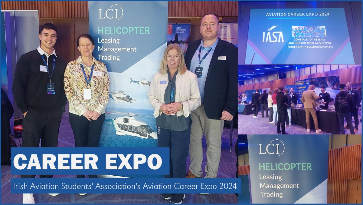 With a 20-year track record of aviation leasing in Dublin, Ireland, LCI was thrilled to sponsor and participate in the <a href="/IASAofficial/">Irish Aviation Students’ Assoc.</a>'s Aviation Career Expo 2024. 🚁
 
We shared our expertise in helicopter leasing with students and highlighted various career paths in aviation.