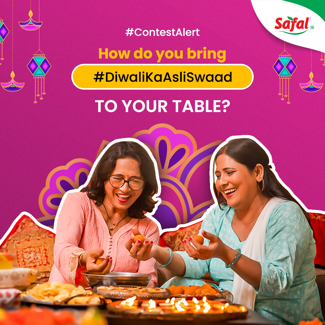 #ContestAlert 
​
Have a Diwali hack that's sure to impress? ​

Tell us your secret recipe, table decoration or kitchen tips that brings out #DiwaliKaAsliSwaad ✨​
​
Participate by commenting your answers, tagging 3 friends asking them to share their tips and win Amazon Vouchers!