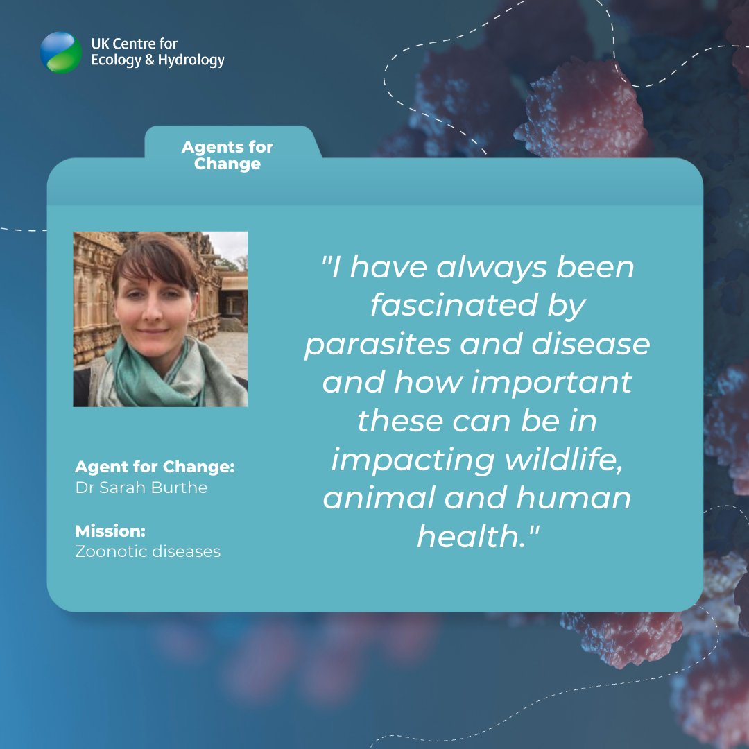 Meet Dr @SarahBurthe, a passionate Agent for Change!

Sarah is researching the vulnerability of rural communities to zoonotic diseases, passed to humans from animal hosts, and how land use and climate change are affecting transmission.

Discover more about our scientists 🔬⬇️