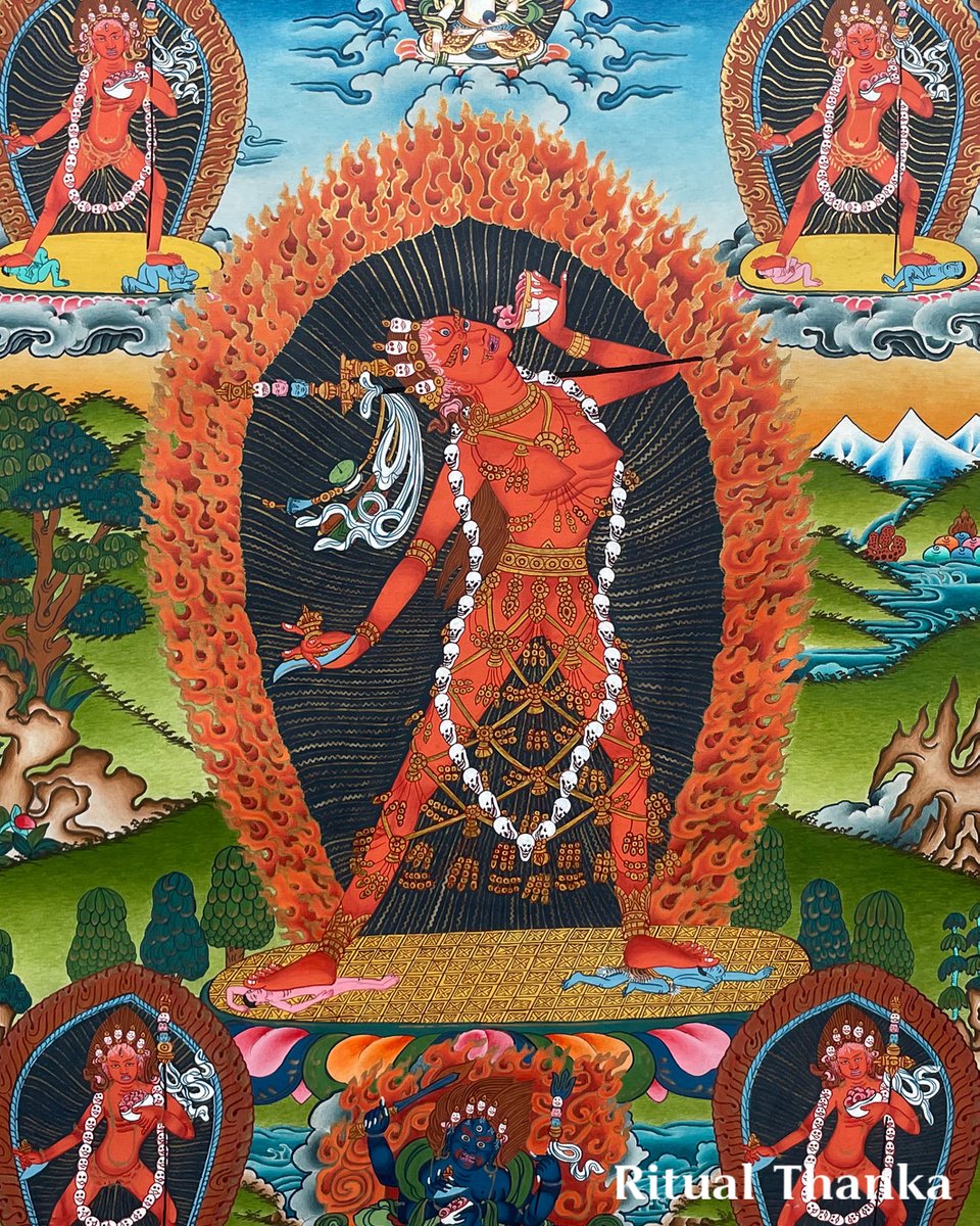 Ritualthanka's tweet photo. 🌸 Happy Dakini Day! This special day honors the powerful feminine energies in Tibetan Buddhism, symbolizing wisdom, compassion, and transformation. 🌺✨ #ritualthanka #dakiniday #tibetanbuddhism #sacredffeminine https://t.co/0tGkR9NuEd
