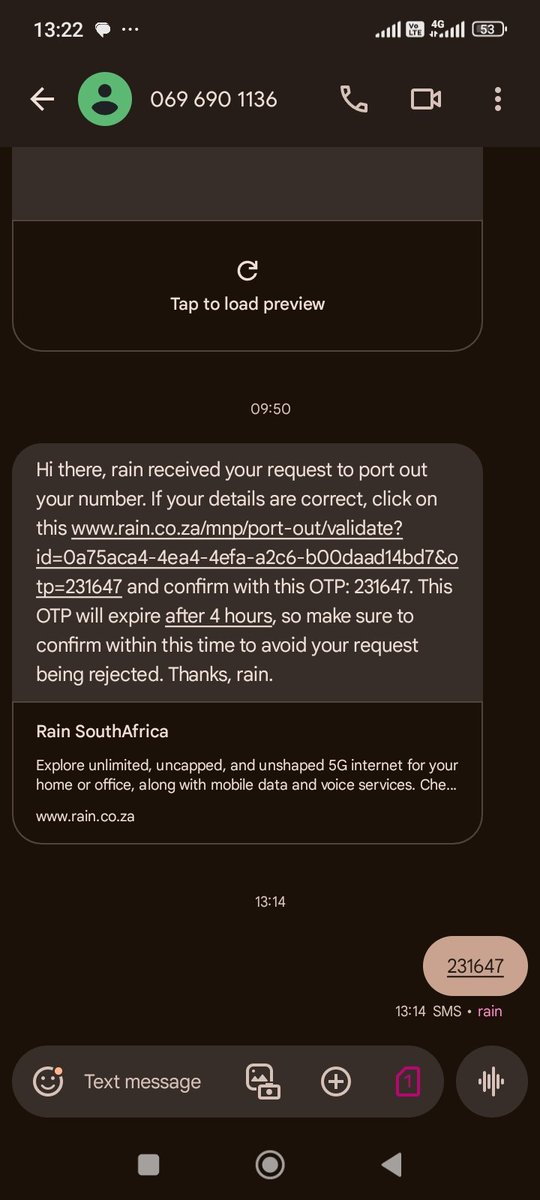 DCBA_peter's tweet photo. @rainSouthAfrica 
You are failing to help me to port out my number from your useless network and you are robbing people , your call centre agents are dull , I doubt how do you recruit them.

Please remove my number from your useless network @hellopeter check what Rain is doing https://t.co/uEdu7c666Q