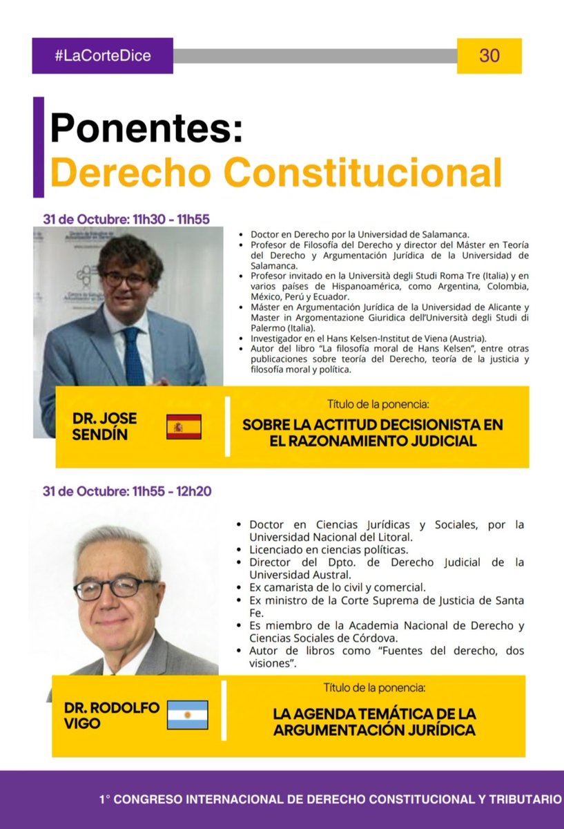 jasendin's tweet photo. Muchas gracias a los organizadores del 1er Congreso Internacional de Derecho Constitucional y Tributario y a @aldicon18 por invitarme a participar en este formidable evento. Nos vemos muy pronto en  Samborondón, Ecuador.
@MasterTDAJ @FacDerechoUsal https://t.co/A2eDWD2N8D