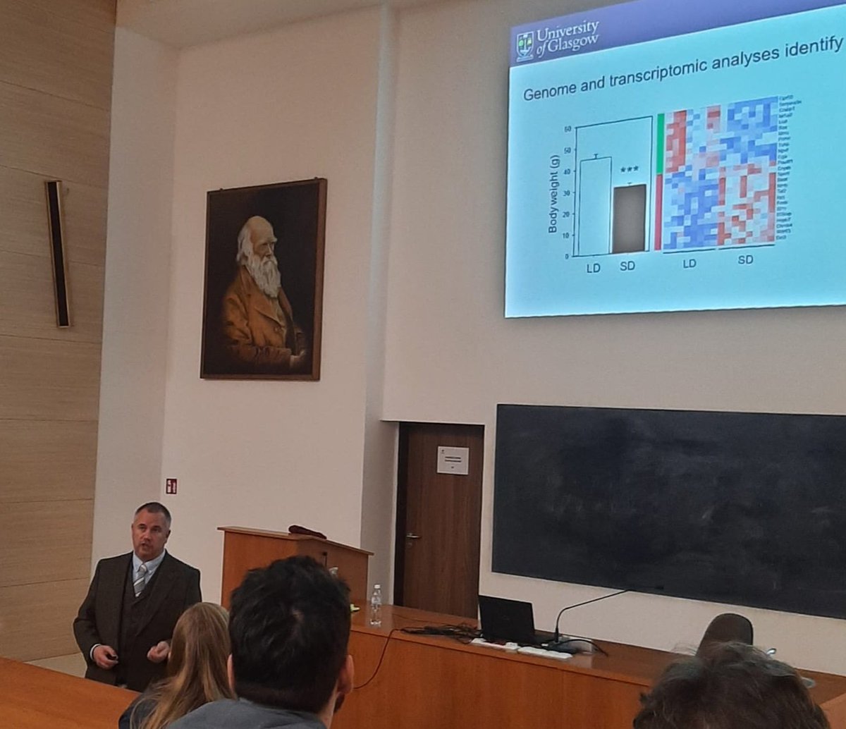 Excellent opportunity to share the latest work from group members Irem, Adam &amp; Calum on mechanisms of polyphenisms. Thank you to our colleagues Dr Anna Przybylska-Piech &amp; the Dept Vertebrate Biology &amp; Ecology for the wonderful time in Torun.