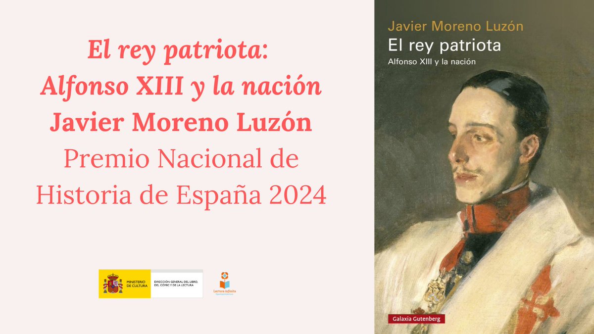 Javier Moreno Luzón (<a href="/MorenoLuzon/">Javier Moreno Luzón</a>), Premio Nacional de Historia de España 2024.

El jurado elige su obra ‘El rey patriota’ por “ser una biografía innovadora y por su contribución sustantiva al conocimiento que rompe con el paradigma de la excepcionalidad de la historia española”