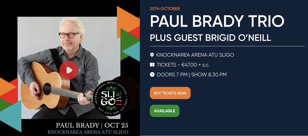 Brigid (@brigidoneill63) on Twitter photo Looking forward to opening for the mighty <a href="/paulbradysongs/">Paul Brady</a> TONIGHT at <a href="/SligoLive/">Sligo Live</a> Festival. This is gonna be a special one! <a href="/KnocknareaArena/">Knocknarea Arena</a> Looking forward to opening for the mighty <a href="/paulbradysongs/">Paul Brady</a> TONIGHT at <a href="/SligoLive/">Sligo Live</a> Festival. This is gonna be a special one! <a href="/KnocknareaArena/">Knocknarea Arena</a>