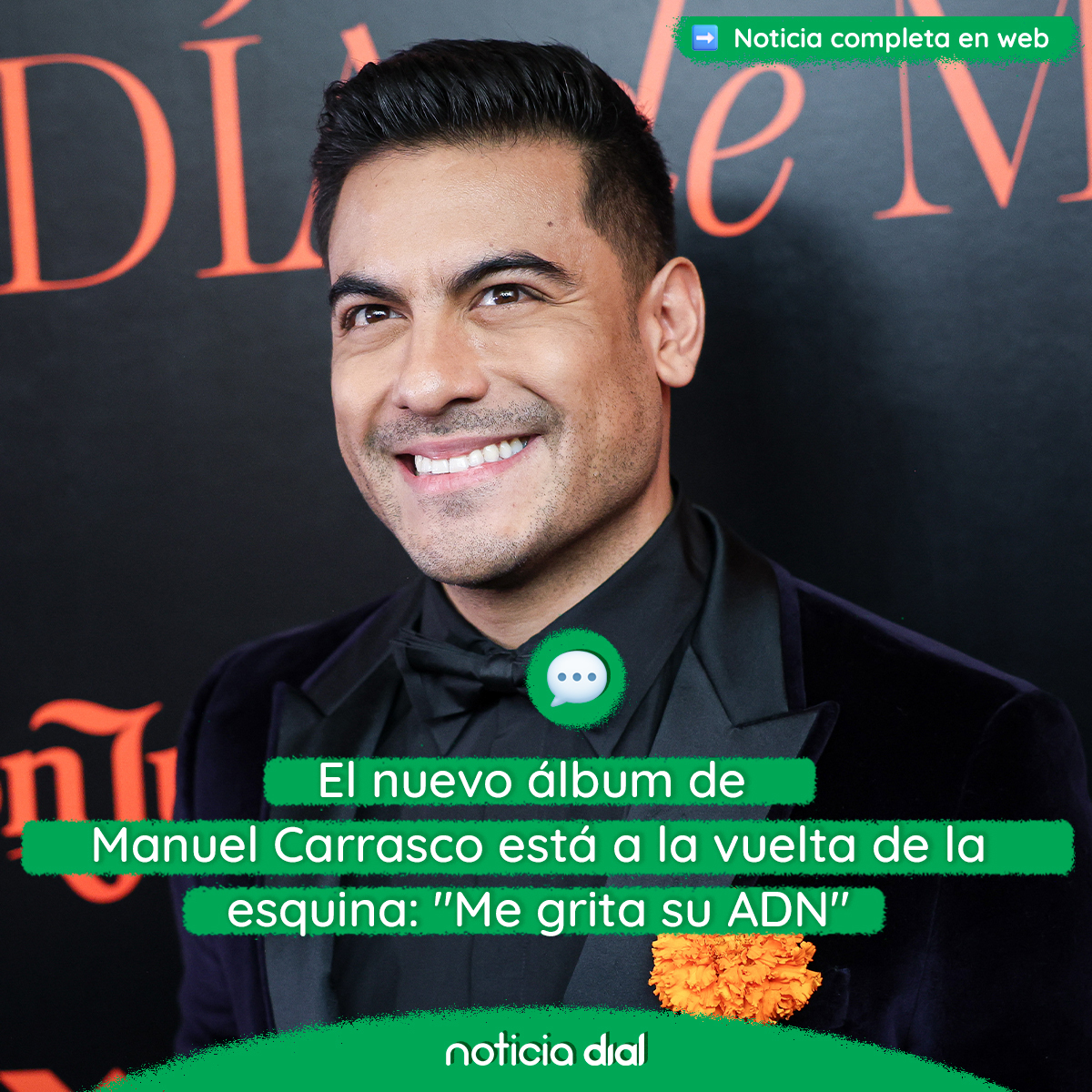 NUEVO🎉
Calavera, lo nuevo de Carlos Rivera, inspirado en la tradición mexicana del Día de Muertos: videoclip

@_carlosrivera
🔗cdial.es/wif3t2