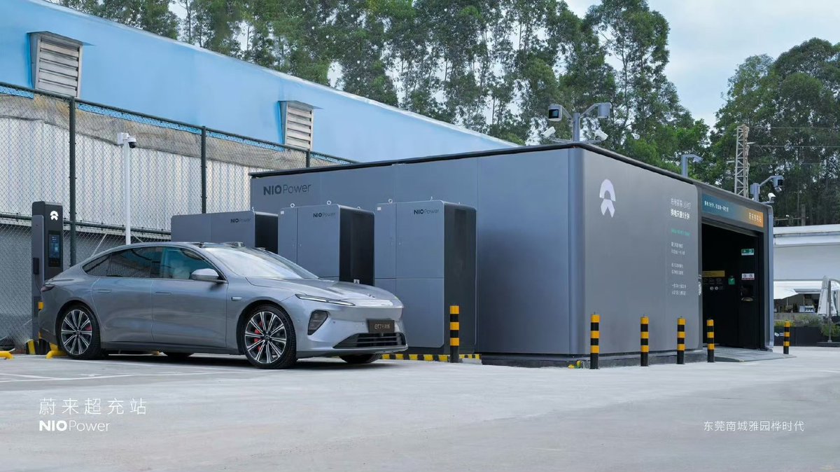 DriveGreen80167's tweet photo. October 25: NIO Power Launches Three New Stations
•NO.2591 NIO Power Swap Station | Shaoguan Xinfeng Vienna
•NO.2592 NIO Power Swap Station | Dongguan Nancheng Yayuan Huashidai
•NO.2404 NIO Supercharging Station | Dongguan Nancheng Yayuan Huashidai
#ExpandingNetwork #BatterySwap $NIO #MakingChargingEasierThanFueling #NIO
@NIOSwitzerland