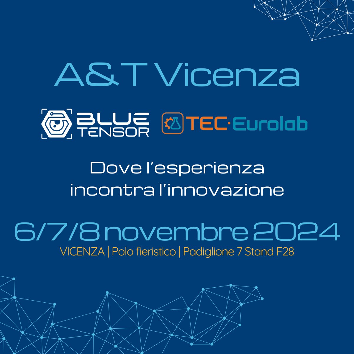 BlueTensor's tweet image. Fiera A&amp;amp;T Vicenza, manca sempre meno! 
iscriviti gratuitamente dal seguente link: bit.ly/4ewV9QY