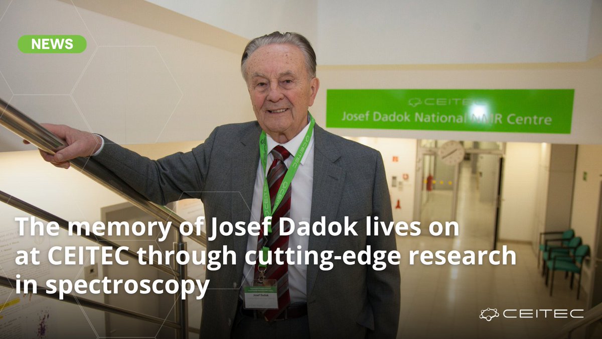 In 2013, Prof Dadok was awarded an honorary doctorate from <a href="/MasarykUni/">Masaryk University</a> and <a href="/VUTvBrne/">Vysoké učení technické v Brně</a> for his outstanding contribution to Czechoslovak science and technology🏅
The National Centre for Nuclear Magnetic Resonance CEITEC MUNI bears his name in his honour.
Read more – link below ⬇️