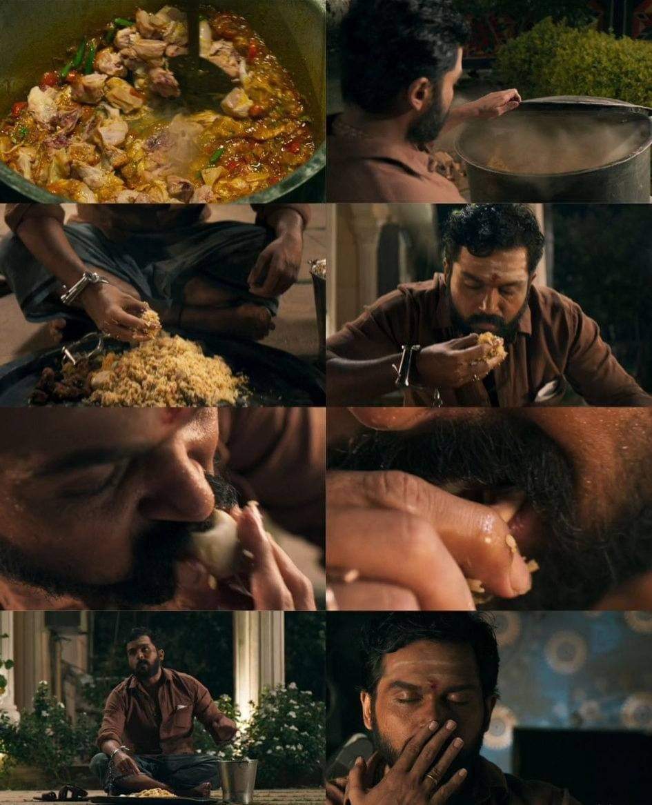 5 سنوات من مشهد البرياني الملحمي هذا 
5 سنوات على عرض فيلم #Kaithi  مرور 5  اصل لوكيش السينمائي (LCU) أفضل عمل لوكيش كاناجاراج مع #Vikram 
المبدع Sam CS أعطى في هذا الفيلم أفضل BGM في مسيرته 
المبدع كارثي حمل الفيلم بأكمله بأدائه المتميز نارين وأرجون داس كانو 
#5_Years_Of_Kaithi