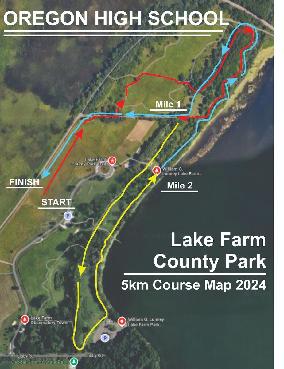 We look forward to hosting this WIAA Sectional tomorrow (10/26) at Lake Farm Park. It will be a beautiful day for cross country! 🧡🖤🏃🏃‍♀️ <a href="/OregonSchools/">Oregon School District</a> #OregonAchieves