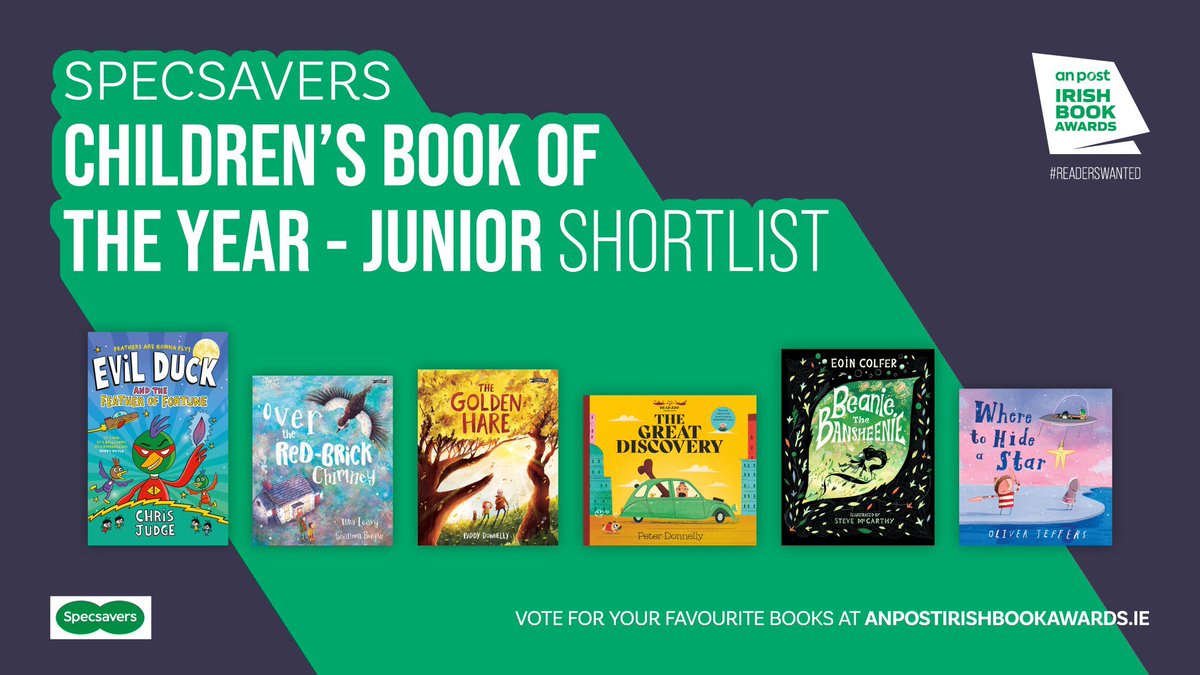 Paddy Donnelly (@paddydonnelly) on Twitter photo Absolutely ecstatic that The Golden Hare has been shortlisted for the An Post Childrenās Book of the Year at the <a href="/AnPostIBAS/">An Post Irish Book Awards</a>! Just look at this shortlist! So honoured to be among such amazing authors and illustrators.
You can vote for my book here: irishbookawards.ie/vote/ #APIBA Absolutely ecstatic that The Golden Hare has been shortlisted for the An Post Childrenās Book of the Year at the <a href="/AnPostIBAS/">An Post Irish Book Awards</a>! Just look at this shortlist! So honoured to be among such amazing authors and illustrators.
You can vote for my book here: irishbookawards.ie/vote/ #APIBA