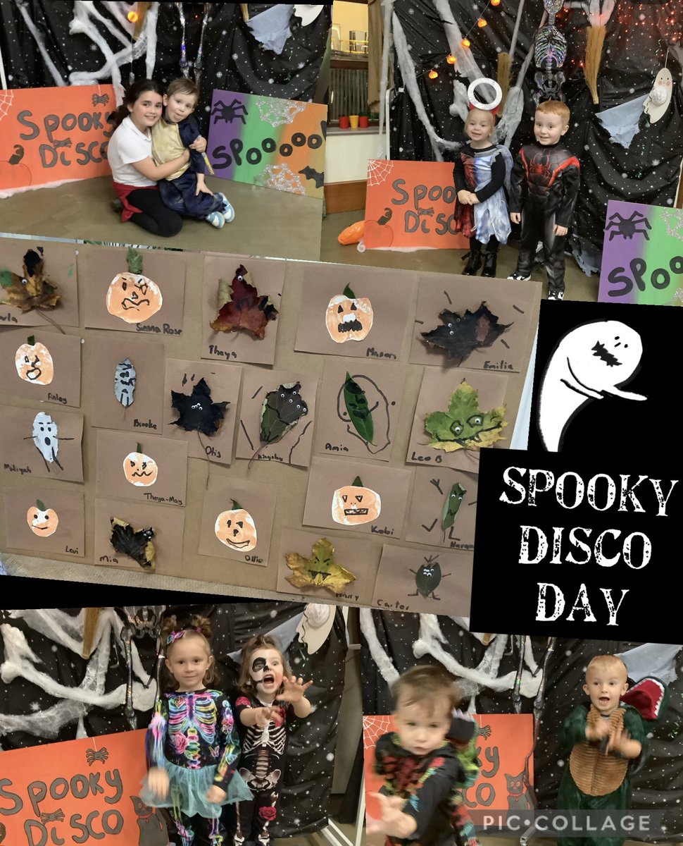 Super Spooky Fun! What a marvellous disco day we shared yesterday. You all dressed amazing in your costumes 👻. Look at the creative creatures joining our Nursery team !