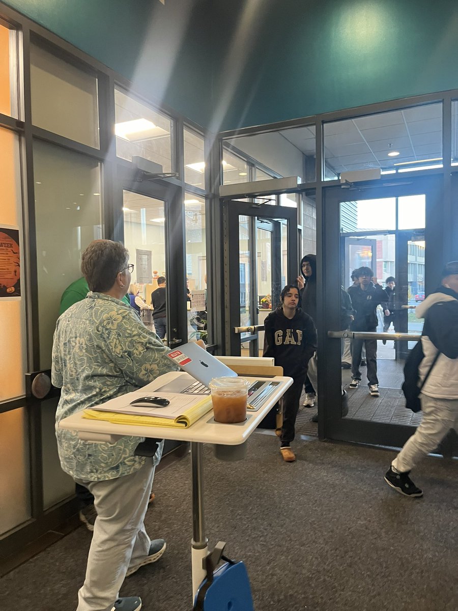 What a way to start the day at PCTA! Students are greeted by our admin and  Mrs O’Day has the music going. Have a great Friday!!