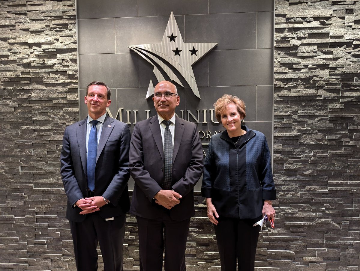 Embassy of Nepal, Washington, D.C. (@nepalembassyusa) on Twitter photo On October 24, 2024, DPM and Finance Minister Hon. Bishnu Prasad Paudel participated in high level meeting <a href="/WorldBank/">World Bank</a>, met with IMF DMD Bo Li, participated business round table meeting <a href="/USChamber/">U.S. Chamber</a>, and also met with <a href="/MCCgov/">Millennium Challenge Corporation</a> CEO Alice Albright. On October 24, 2024, DPM and Finance Minister Hon. Bishnu Prasad Paudel participated in high level meeting <a href="/WorldBank/">World Bank</a>, met with IMF DMD Bo Li, participated business round table meeting <a href="/USChamber/">U.S. Chamber</a>, and also met with <a href="/MCCgov/">Millennium Challenge Corporation</a> CEO Alice Albright.