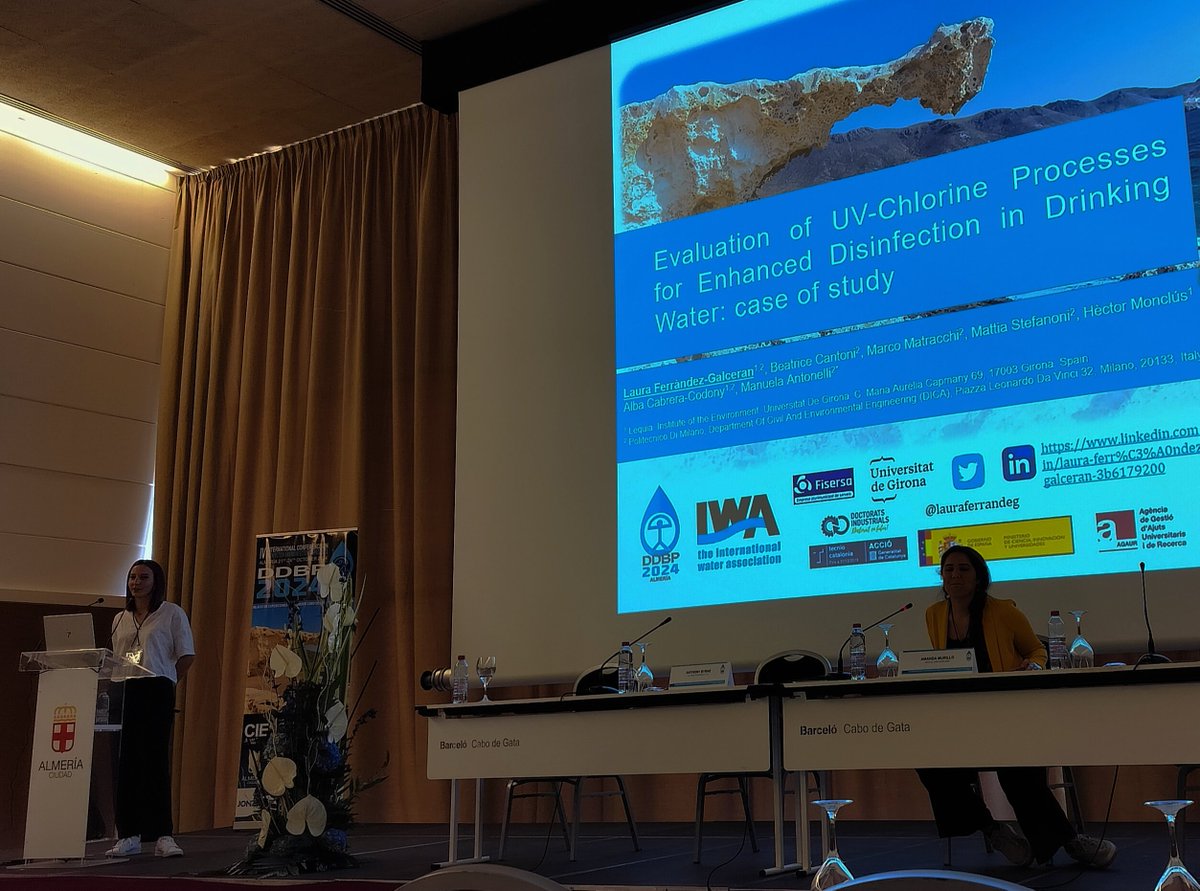 _AlbaCC's tweet image. Back from a wonderful edition of the #DDBPs conference 👏. 

@LEQUIA_UdG Drinking Water team participated with 4 contributions 💧📊 &amp;amp; we are proud to highlight the award for Best Oral Presentation 🏆 given to @laurafega1 for her work in collaboration with the @dica_polimi
