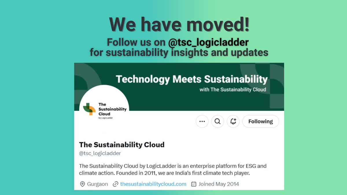 LogicLadder's tweet image. We are now active on @tsc_logicladder! 

Follow us there to stay connected with the latest developments in sustainability from The Sustainability Cloud.

#TheSustainabilityCloud #LogicLadder