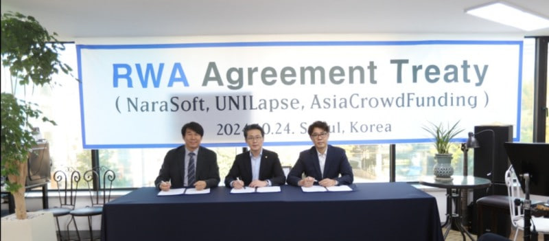 UNILAPSE (@unilapsenft) on Twitter photo NaraSoft KONEX-Listed Company, Signs MOU with UniLabs and Asia Crowdfunding to Launch RWA Issuance and Consulting Services
μ½λ₯μ€κΈ°μ
λλΌμννΈ, μ λλ©μ€μ μμμν¬λΌμ°λνλ©κ³Ό ν¨κ» RWA λ°ν λ° μ»¨μ€ν
μ¬μ
μΆμ§ μ
무νμ½
m.globalepic.co.kr/view.php?ud=20β¦
#Blockchain #RWA #STO #UNILAPSE NaraSoft KONEX-Listed Company, Signs MOU with UniLabs and Asia Crowdfunding to Launch RWA Issuance and Consulting Services
μ½λ₯μ€κΈ°μ
λλΌμννΈ, μ λλ©μ€μ μμμν¬λΌμ°λνλ©κ³Ό ν¨κ» RWA λ°ν λ° μ»¨μ€ν
μ¬μ
μΆμ§ μ
무νμ½
m.globalepic.co.kr/view.php?ud=20β¦
#Blockchain #RWA #STO #UNILAPSE
