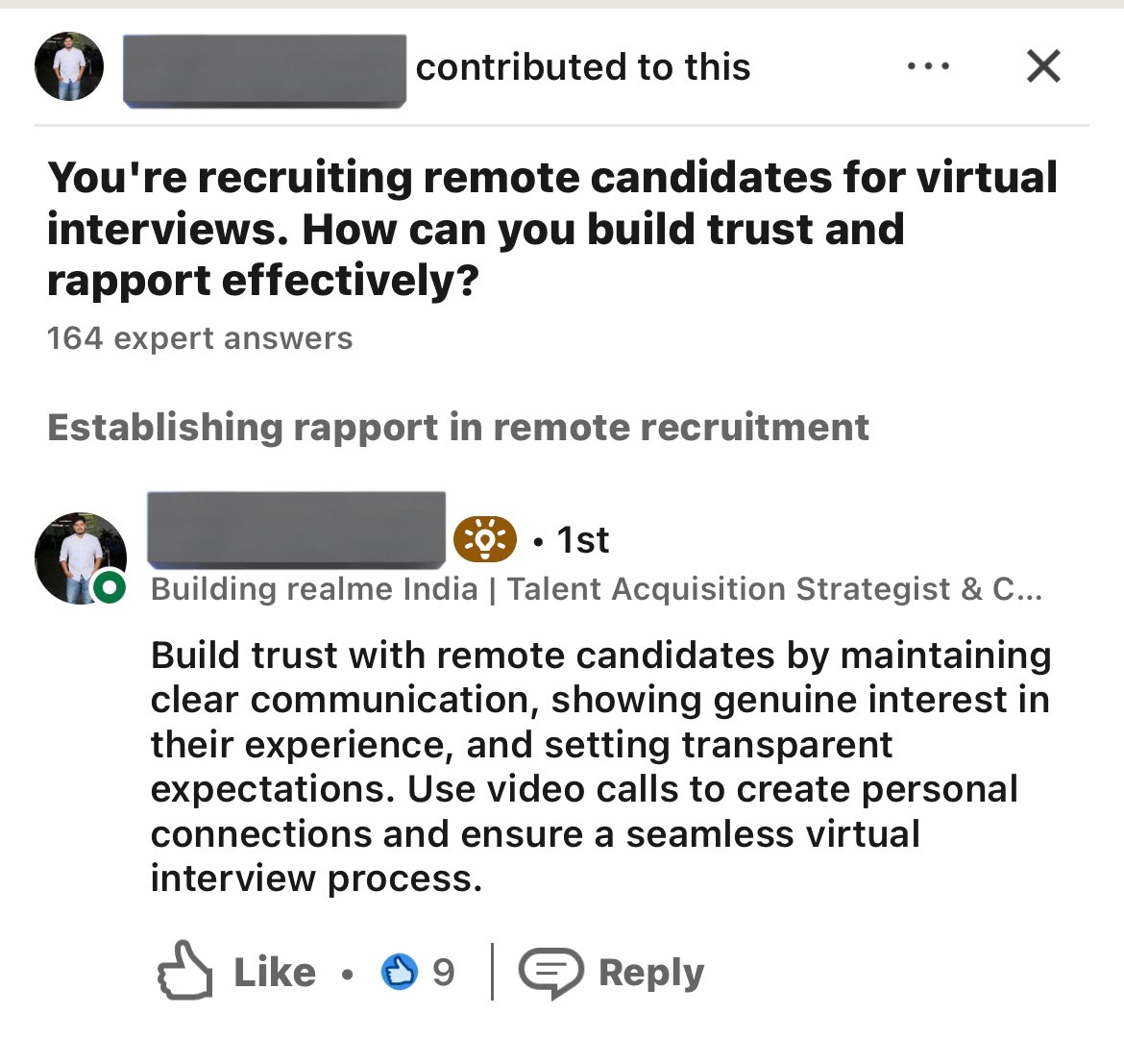 smondol756's tweet image. Interesting to see companies who barely embrace #WorkFromHome commenting on building trust in remote interviews! 🤔 Isn&apos;t it ironic? #RemoteWork #VirtualInterviews #WFH #Recruitment