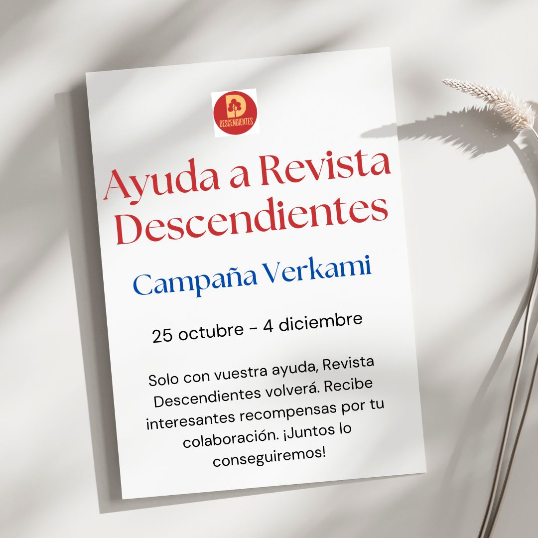 ¡Ha llegado el día! Hoy se inicia a las 16:00h (España) la campaña de #crowdfunding en #Verkami para rescatar a #RevistaDescendientes A partir de las 16:00h entra en el siguiente enlace y colabora con nosotros. ¡Te esperamos con interesantes recompensas! verkami.com/locale/es/proj…