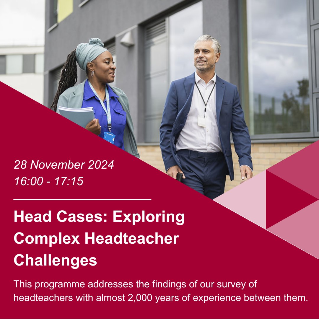 SSAT (@ssat) on Twitter photo From our survey, 86% of headteachers believed the NPQH was insufficient preparation for the realities of being a headteacher.
Find out more: ow.ly/cyQz50TFAcF
#edutwitter #education <a href="/kevbartle/">Dr. Keven Bartle</a> <a href="/GuardianEdu/">Guardian Education</a> From our survey, 86% of headteachers believed the NPQH was insufficient preparation for the realities of being a headteacher.
Find out more: ow.ly/cyQz50TFAcF
#edutwitter #education <a href="/kevbartle/">Dr. Keven Bartle</a> <a href="/GuardianEdu/">Guardian Education</a>