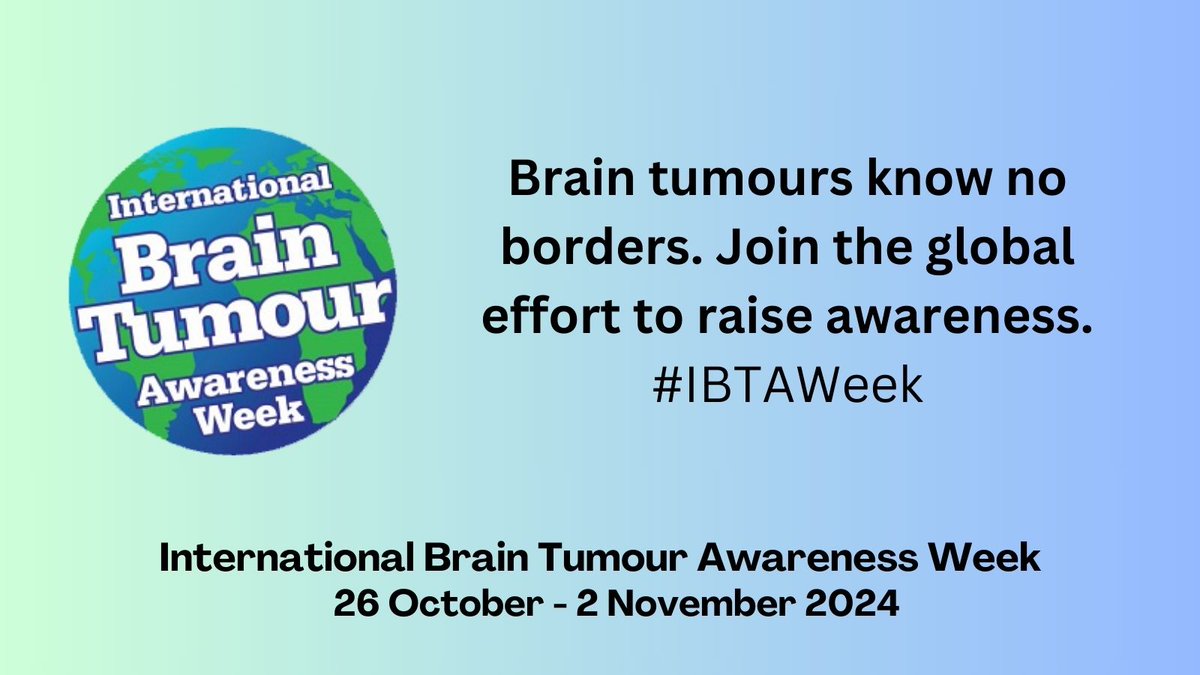 theIBTA's tweet image. International Brain Tumour Awareness Week is a worldwide effort to shine the spotlight on brain tumours. Help us spread the word #IBTAWeek
