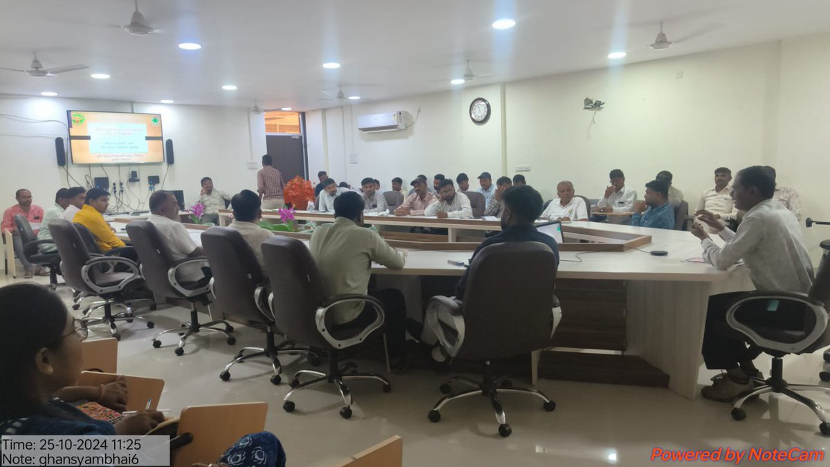 AtmaBotad's tweet photo. બોટાદ ખાતે રવી સીઝનમાં પ્રાકૃતિક કૃષિ ની ક્લસ્ટર બેઝ તાલીમ કાર્યક્રમના આયોજન માટે વિસ્તરણ કાર્યકરોની તાલીમ.@Collectorbotad @DDOBOTAD @dao_botad @ATMAGUJARAT. https://t.co/qn53kiYI3B